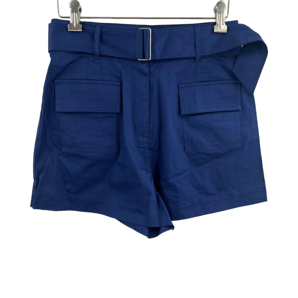 Derek Lam 10 Crosby Blue High Waist Shorts New